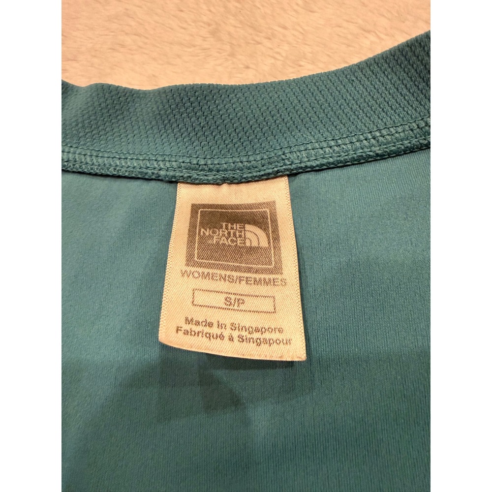 The North Face Womens Teal Blue Short Sleeve Active Training Tee Shirt S - Picture 3 of 7
